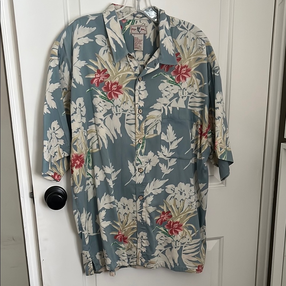 Tommy Bahama Blue Floral Men's Shirt